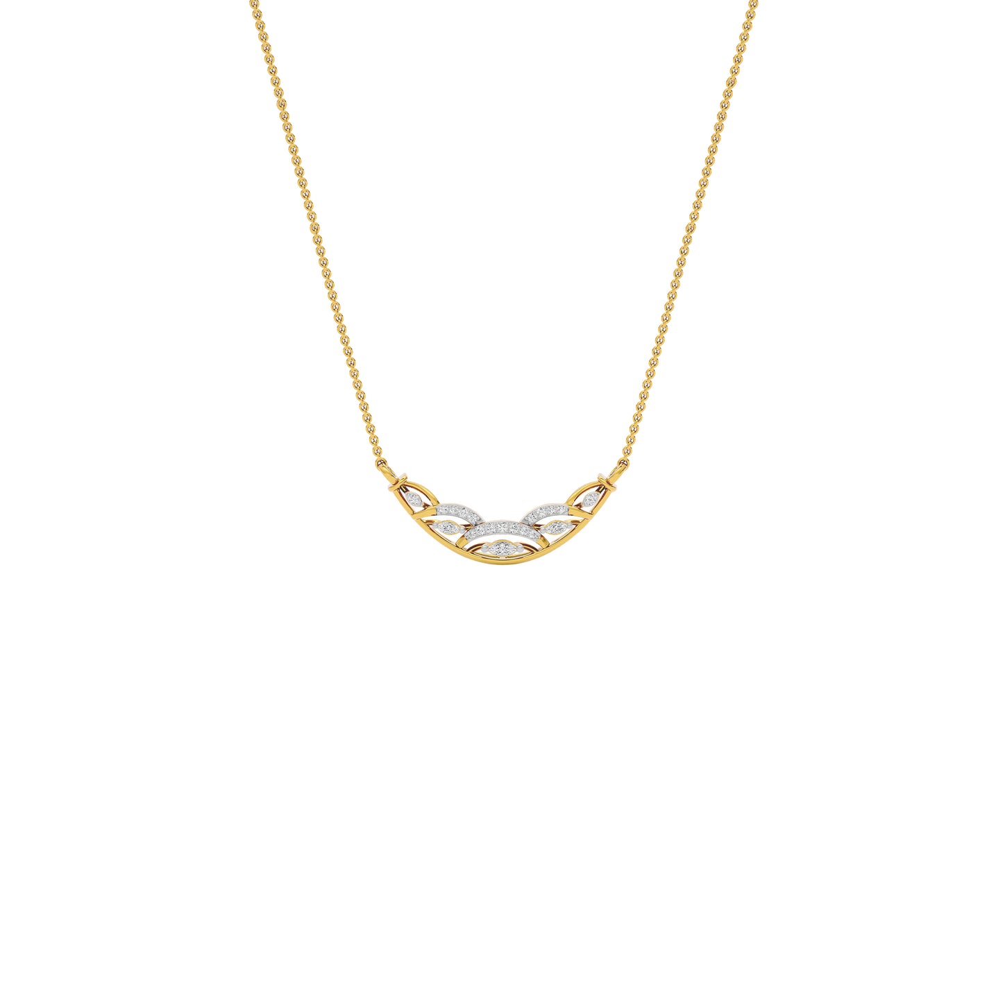 Tejas Diamond Mangalsutra 18 KT / Yellow Gold