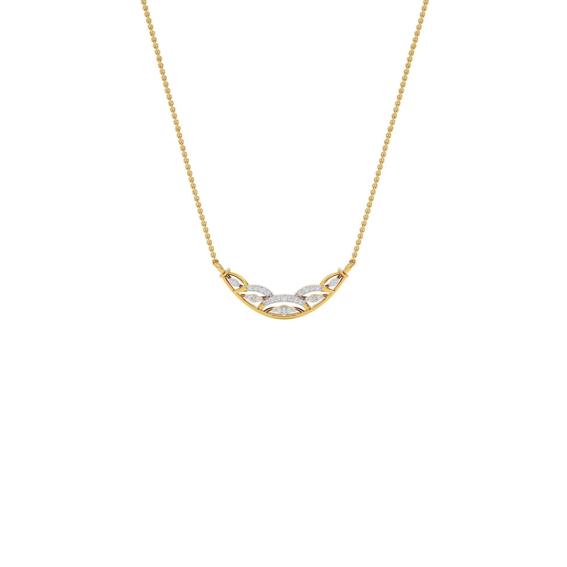 Tejas Diamond Mangalsutra 18 KT / Yellow Gold