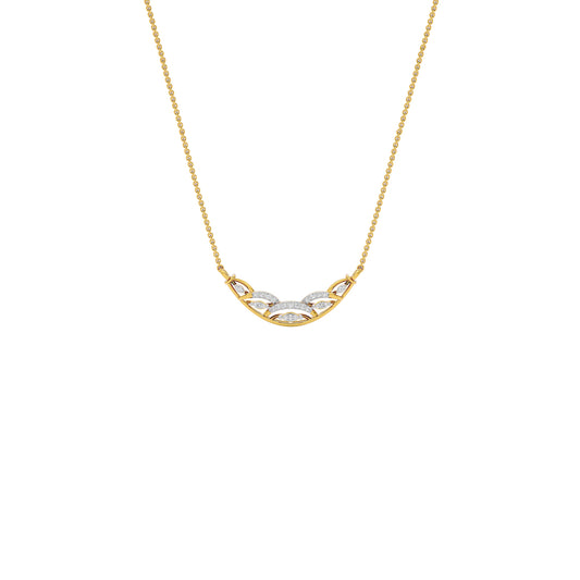 Tejas Diamond Mangalsutra 18 KT / Yellow Gold