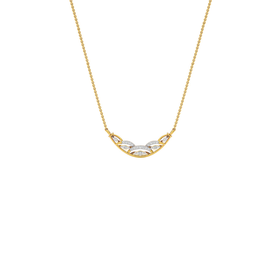 Tejas Diamond Mangalsutra 18 KT / Yellow Gold