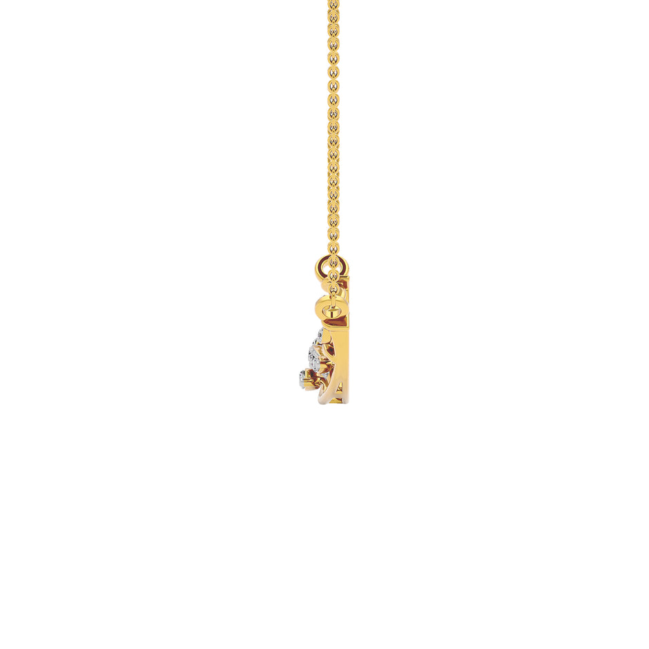 Tejas Diamond Mangalsutra 18 KT / Yellow Gold