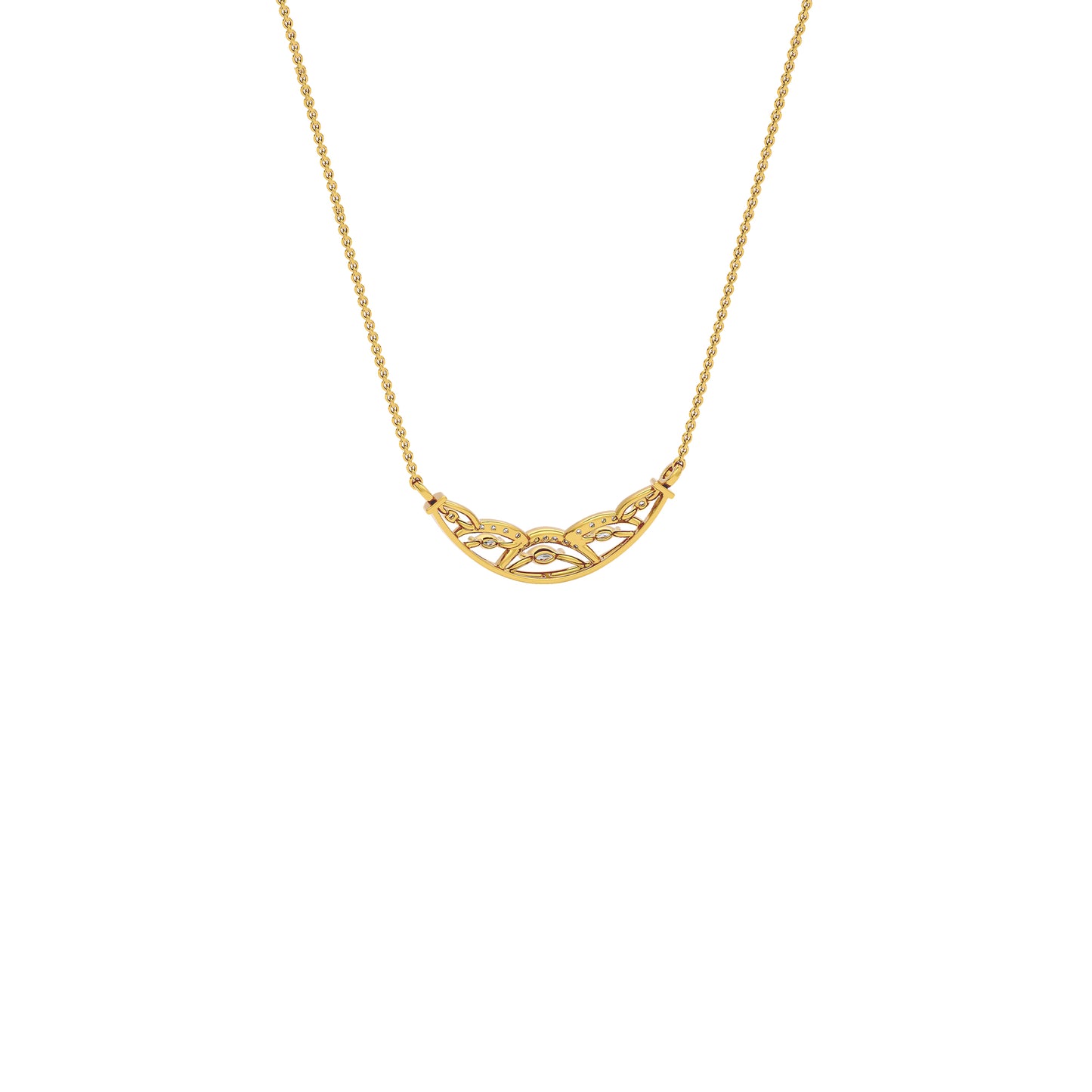 Tejas Diamond Mangalsutra 18 KT / Yellow Gold