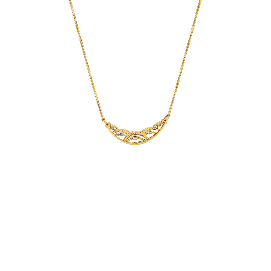 Tejas Diamond Mangalsutra 18 KT / Yellow Gold
