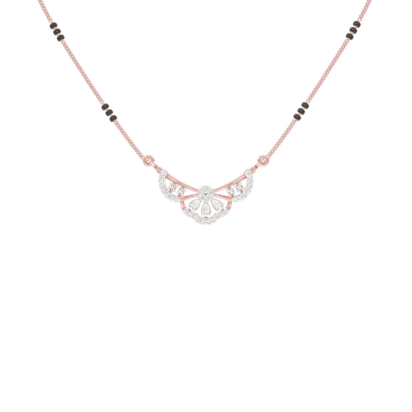 Sammiti Diamond Mangalsutra 18 KT / Rose Gold