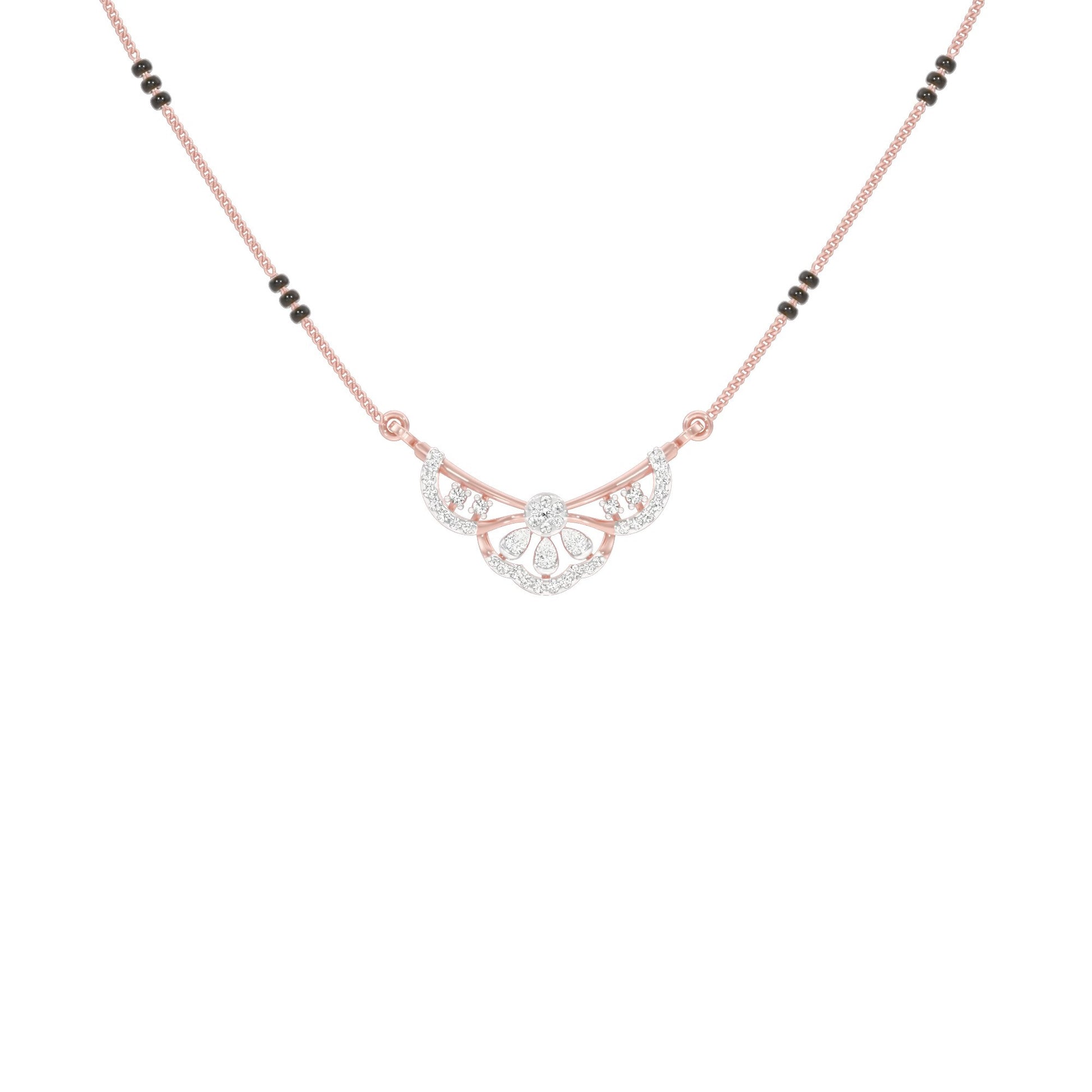 Sammiti Diamond Mangalsutra 18 KT / Rose Gold