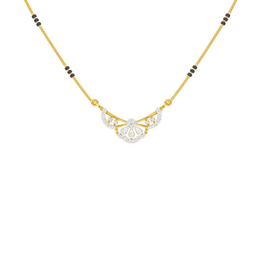 Sammiti Diamond Mangalsutra 18 KT / Yellow Gold
