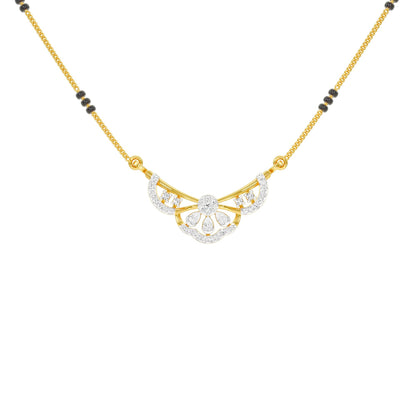 Sammiti Diamond Mangalsutra 18 KT / Yellow Gold