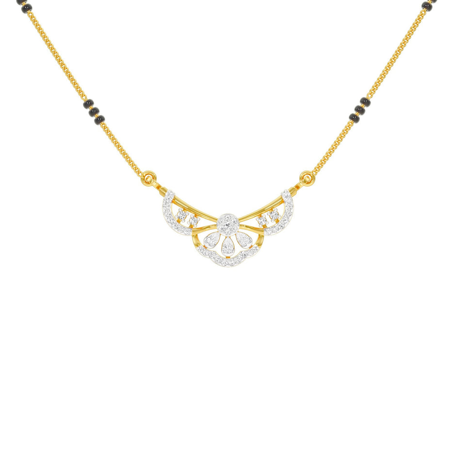Sammiti Diamond Mangalsutra 18 KT / Yellow Gold