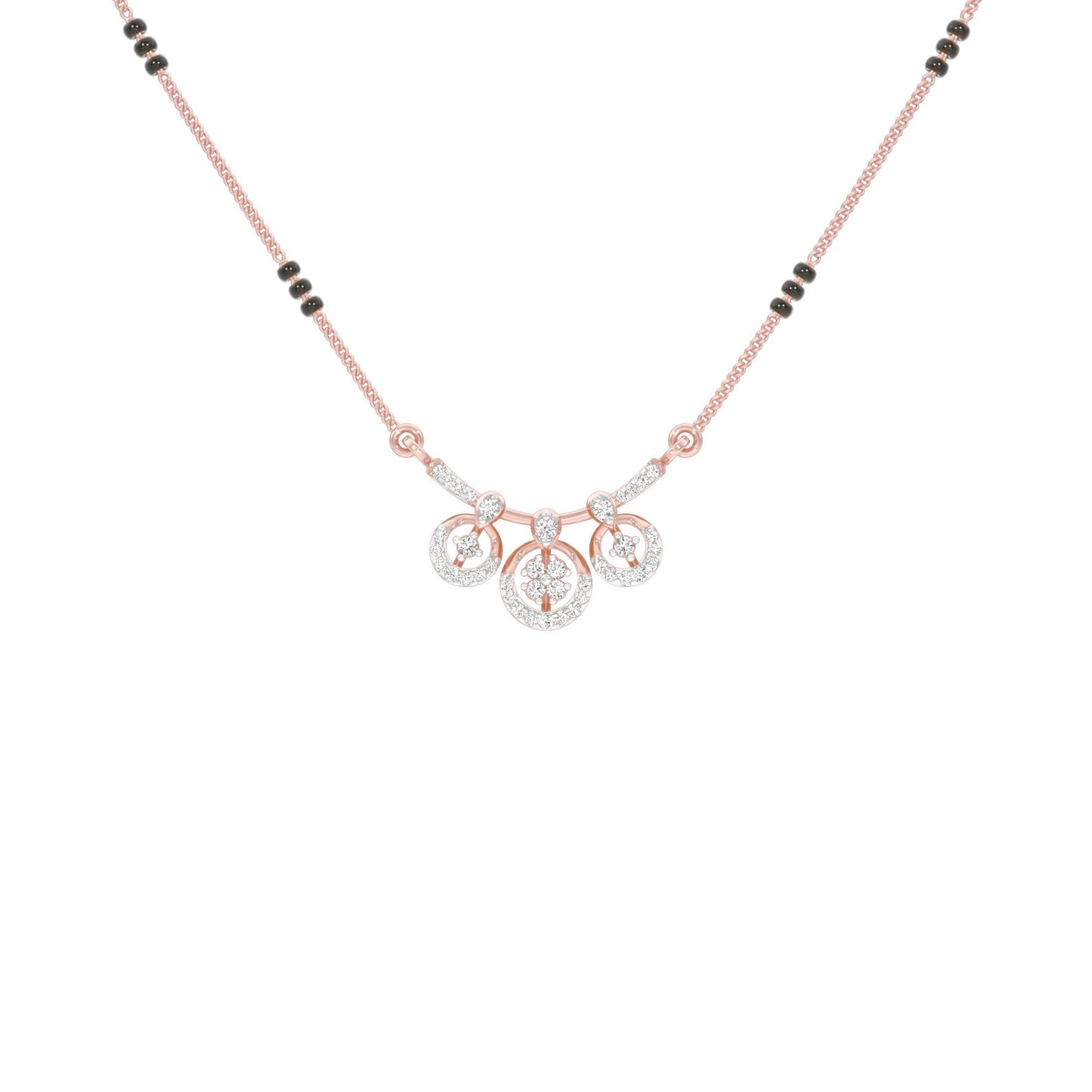 Vrita Diamond Mangalsutra 18 KT / Rose Gold