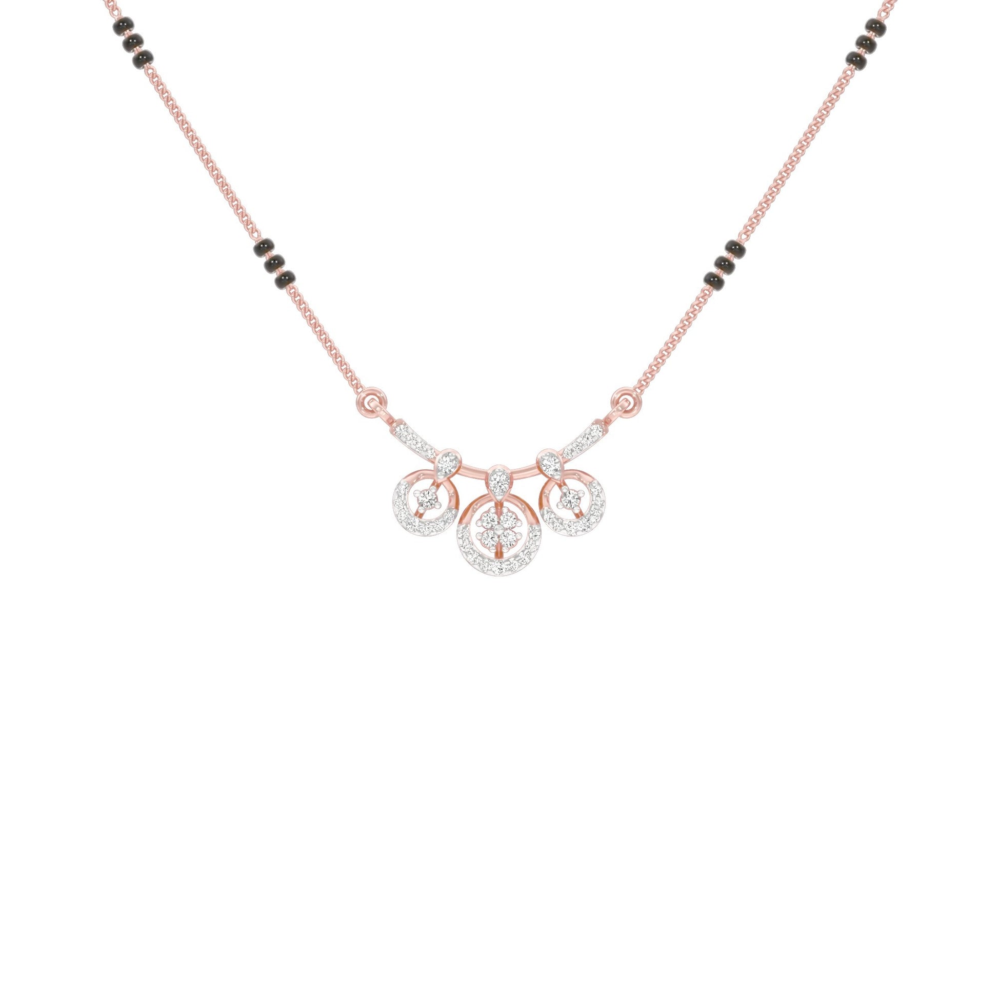 Vrita Diamond Mangalsutra 18 KT / Rose Gold