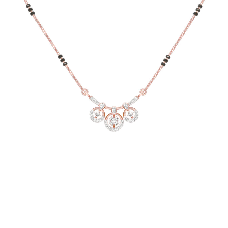 Vrita Diamond Mangalsutra 18 KT / Rose Gold
