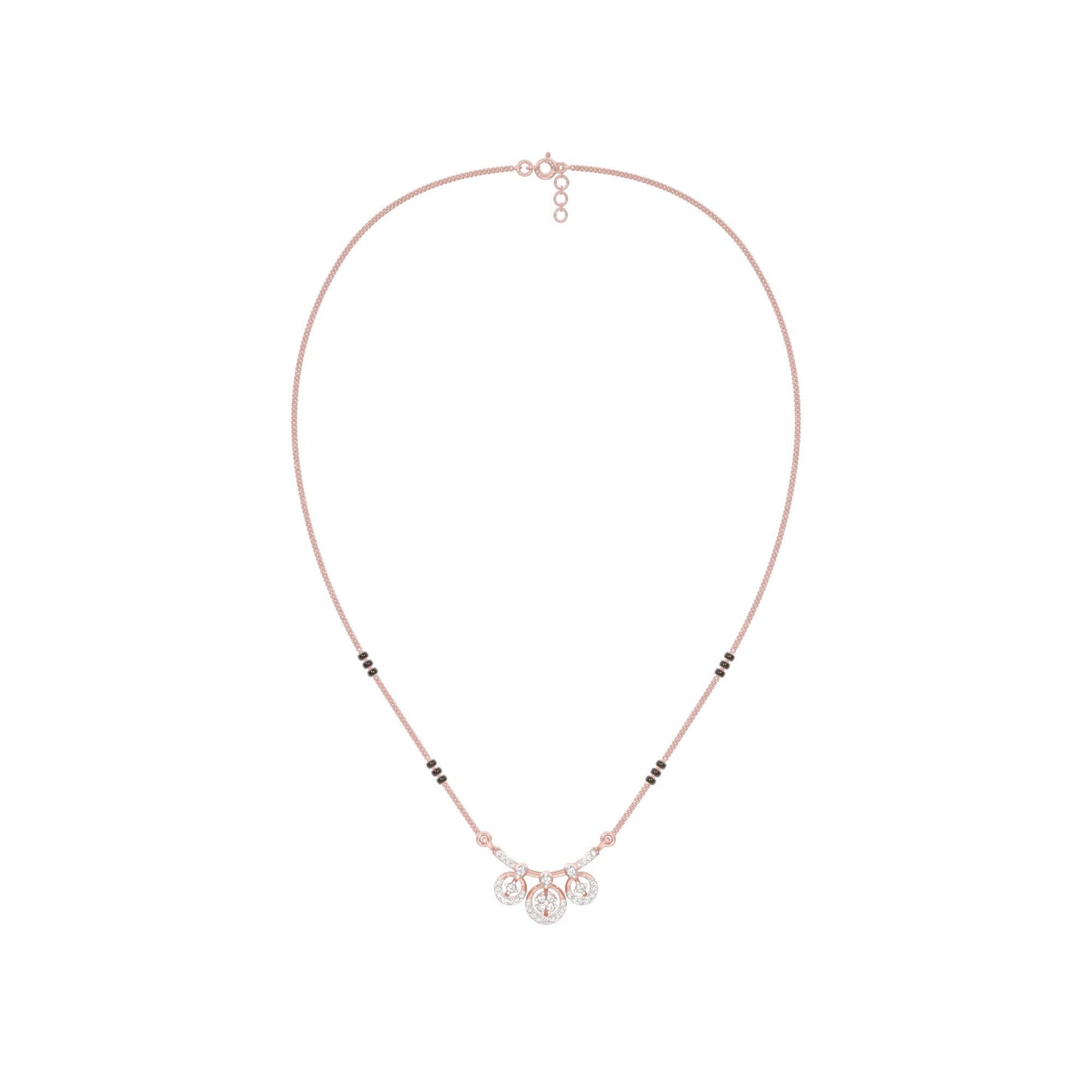 Vrita Diamond Mangalsutra 18 KT / Rose Gold
