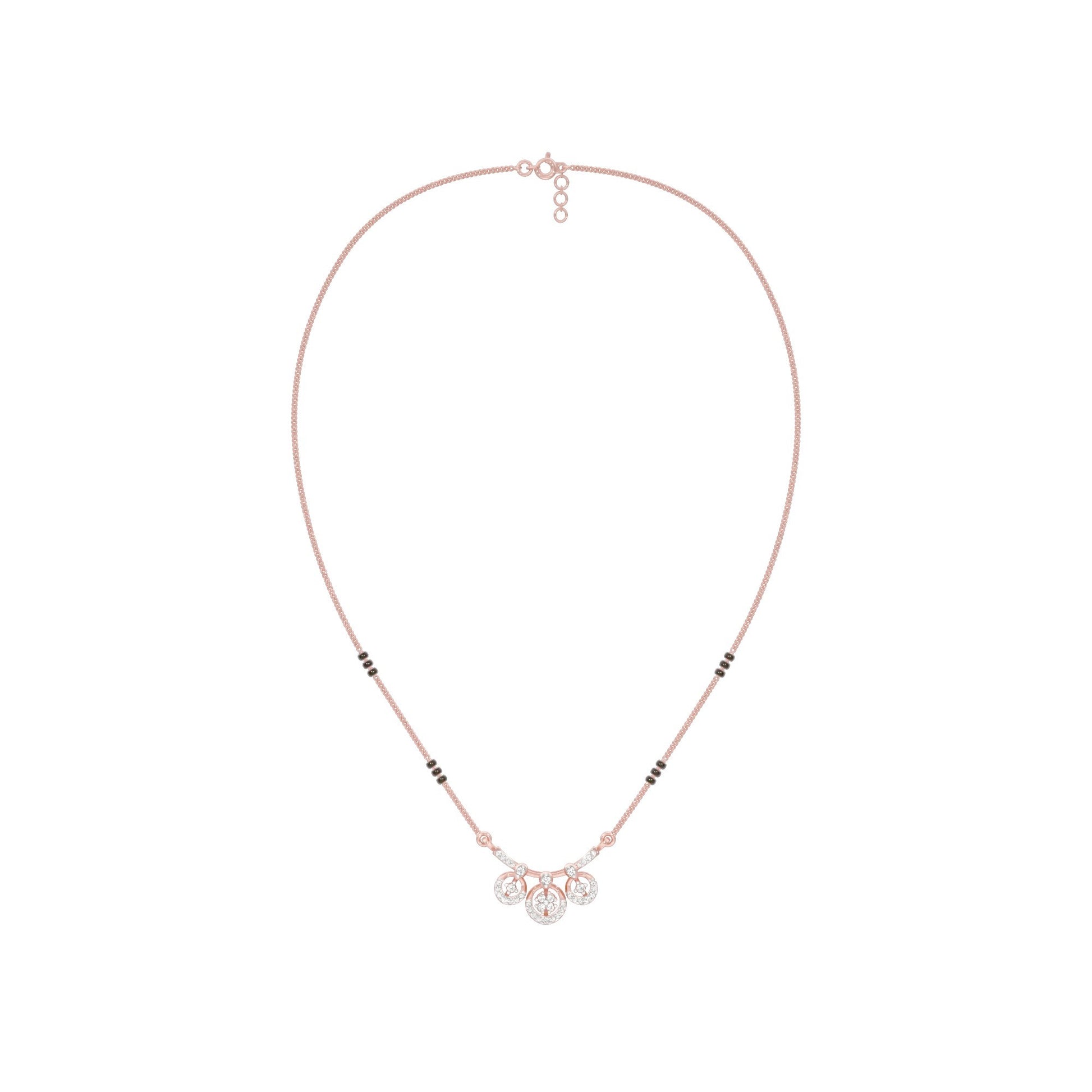 Vrita Diamond Mangalsutra 18 KT / Rose Gold
