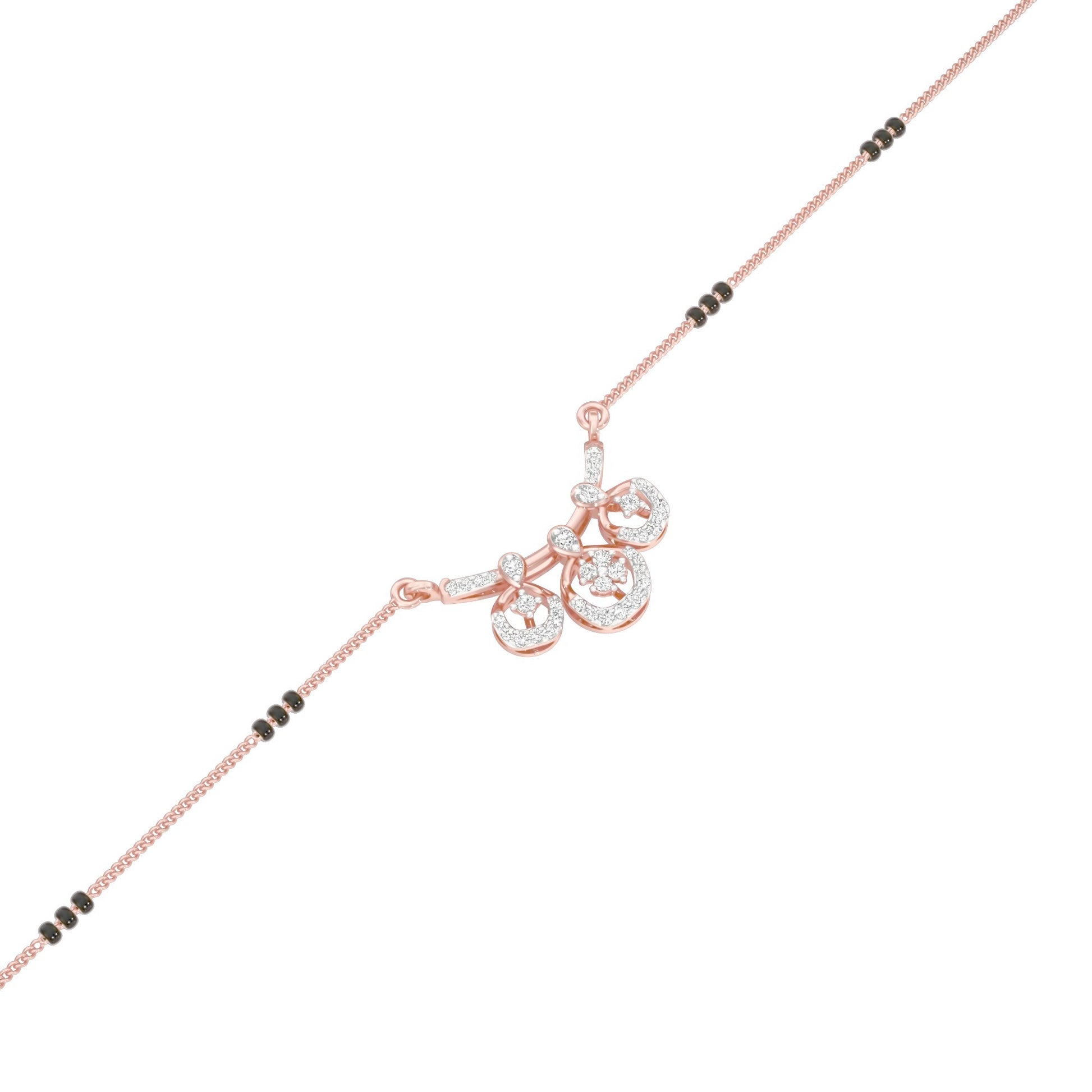 Vrita Diamond Mangalsutra 18 KT / Rose Gold