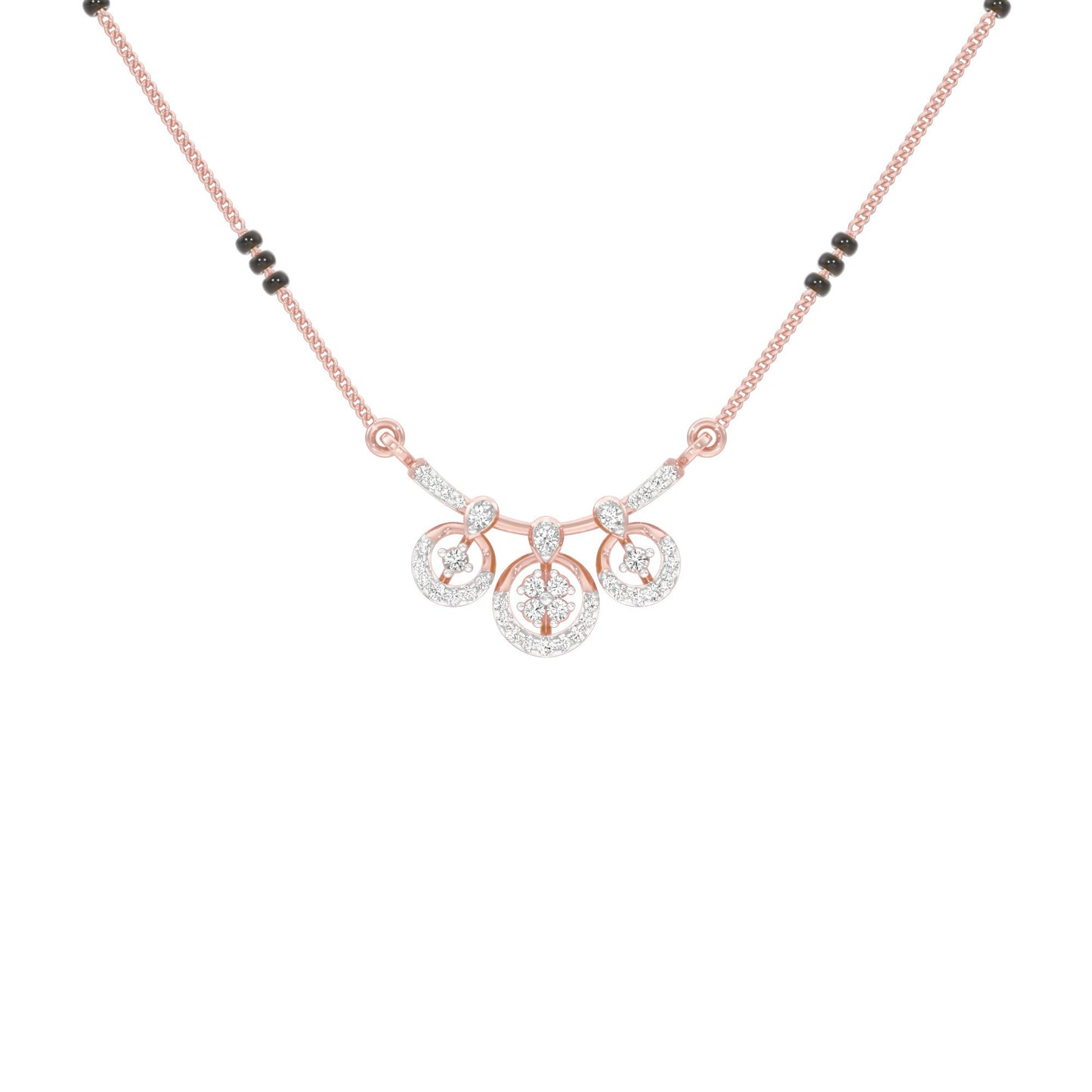 Vrita Diamond Mangalsutra 18 KT / Rose Gold