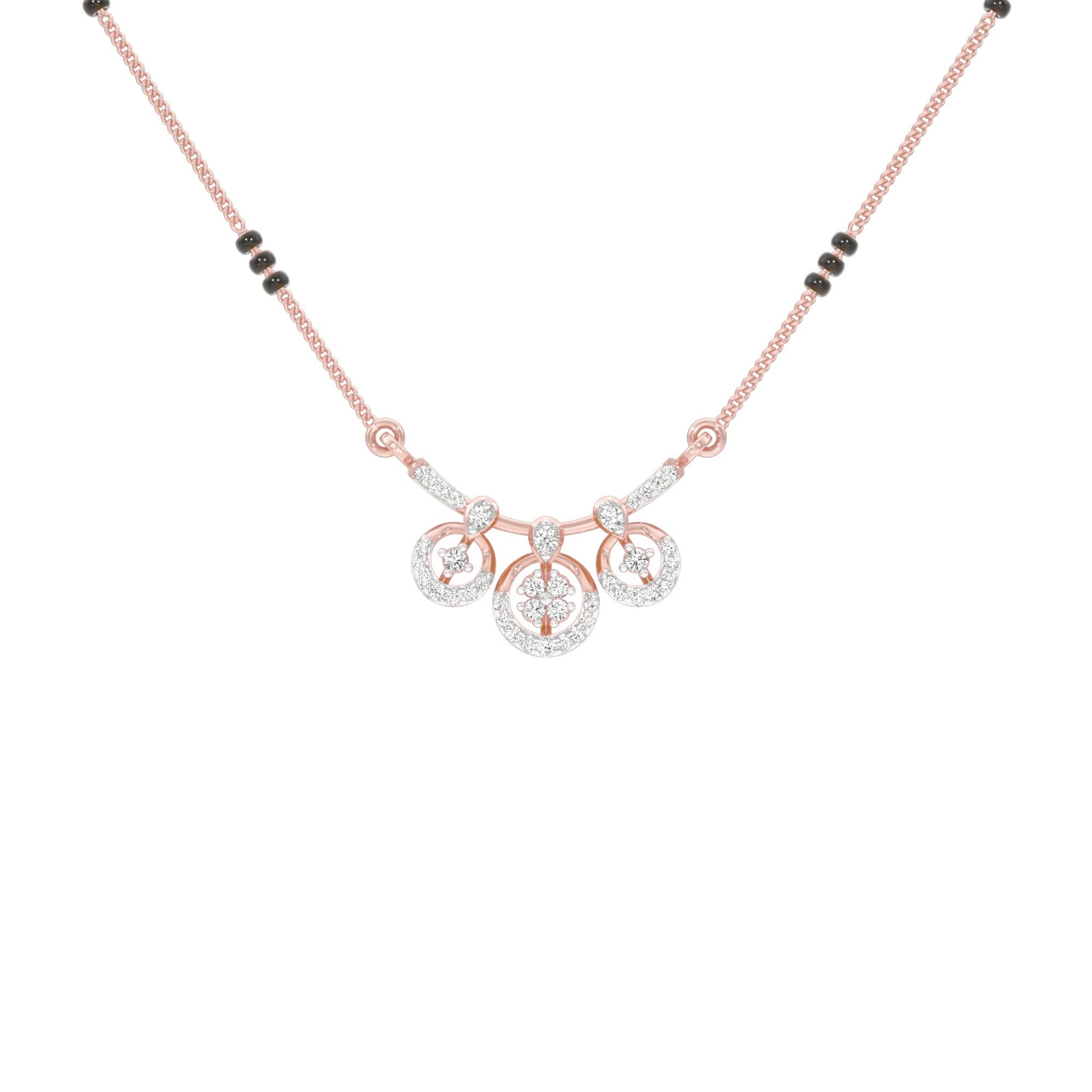 Vrita Diamond Mangalsutra 18 KT / Rose Gold