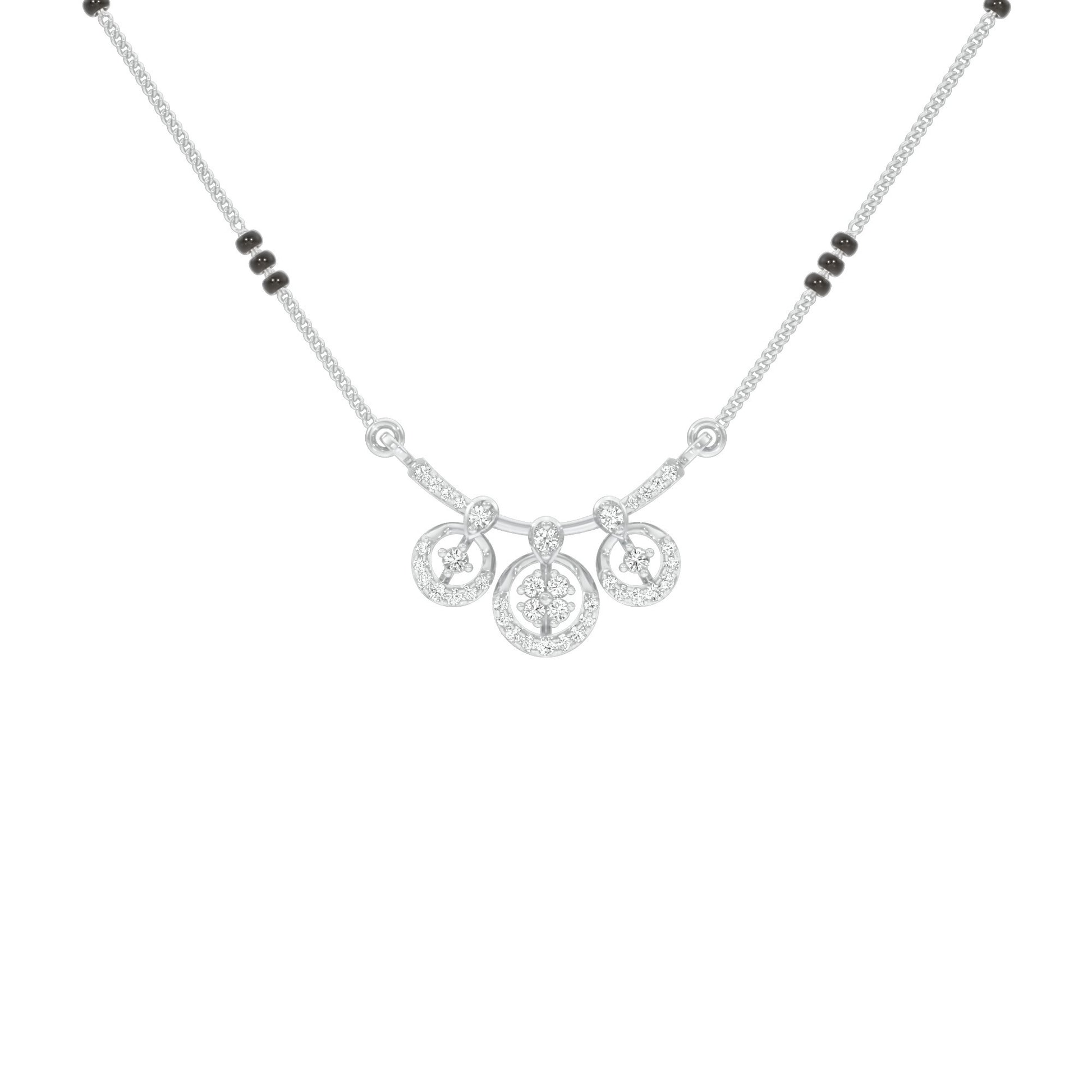Vrita Diamond Mangalsutra 18 KT / White Gold