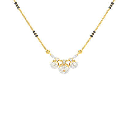 Vrita Diamond Mangalsutra 18 KT / Yellow Gold