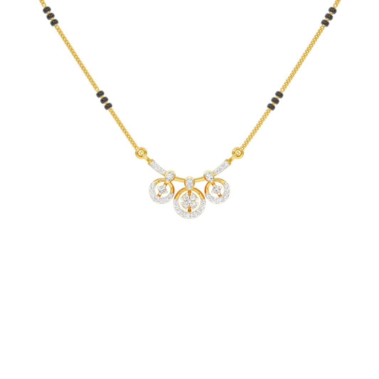 Vrita Diamond Mangalsutra 18 KT / Yellow Gold