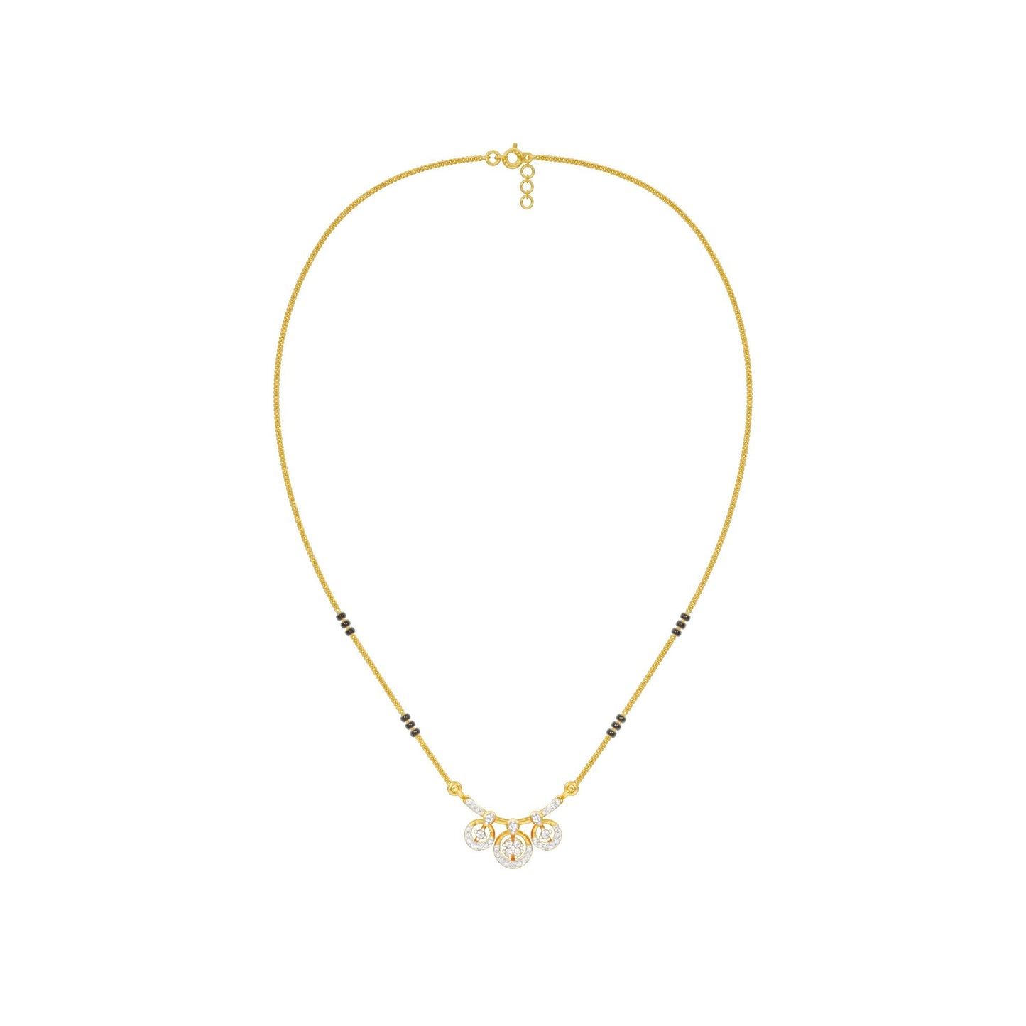 Vrita Diamond Mangalsutra 18 KT / Yellow Gold