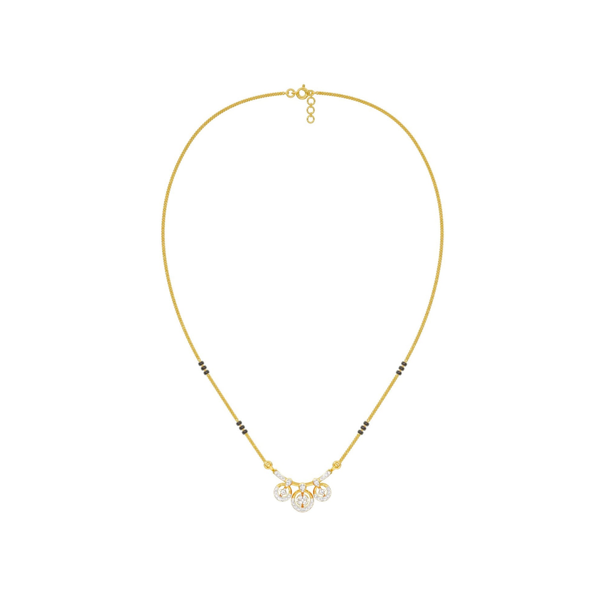 Vrita Diamond Mangalsutra 18 KT / Yellow Gold