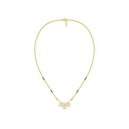 Vrita Diamond Mangalsutra 18 KT / Yellow Gold