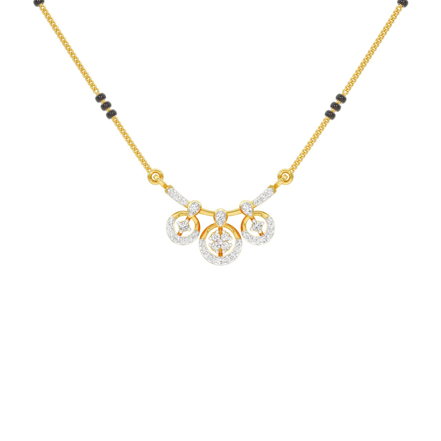 Vrita Diamond Mangalsutra 18 KT / Yellow Gold