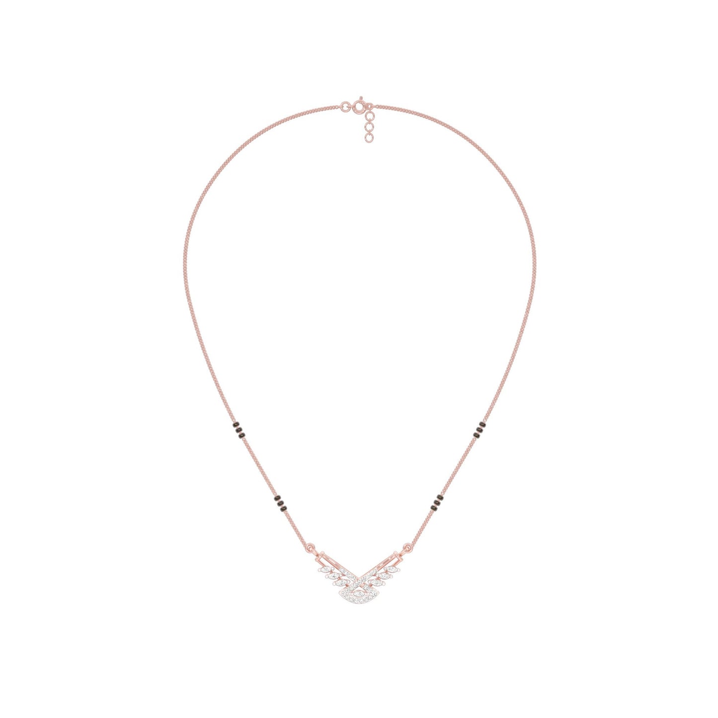 Anvi Diamond Mangalsutra 18 KT / Rose Gold