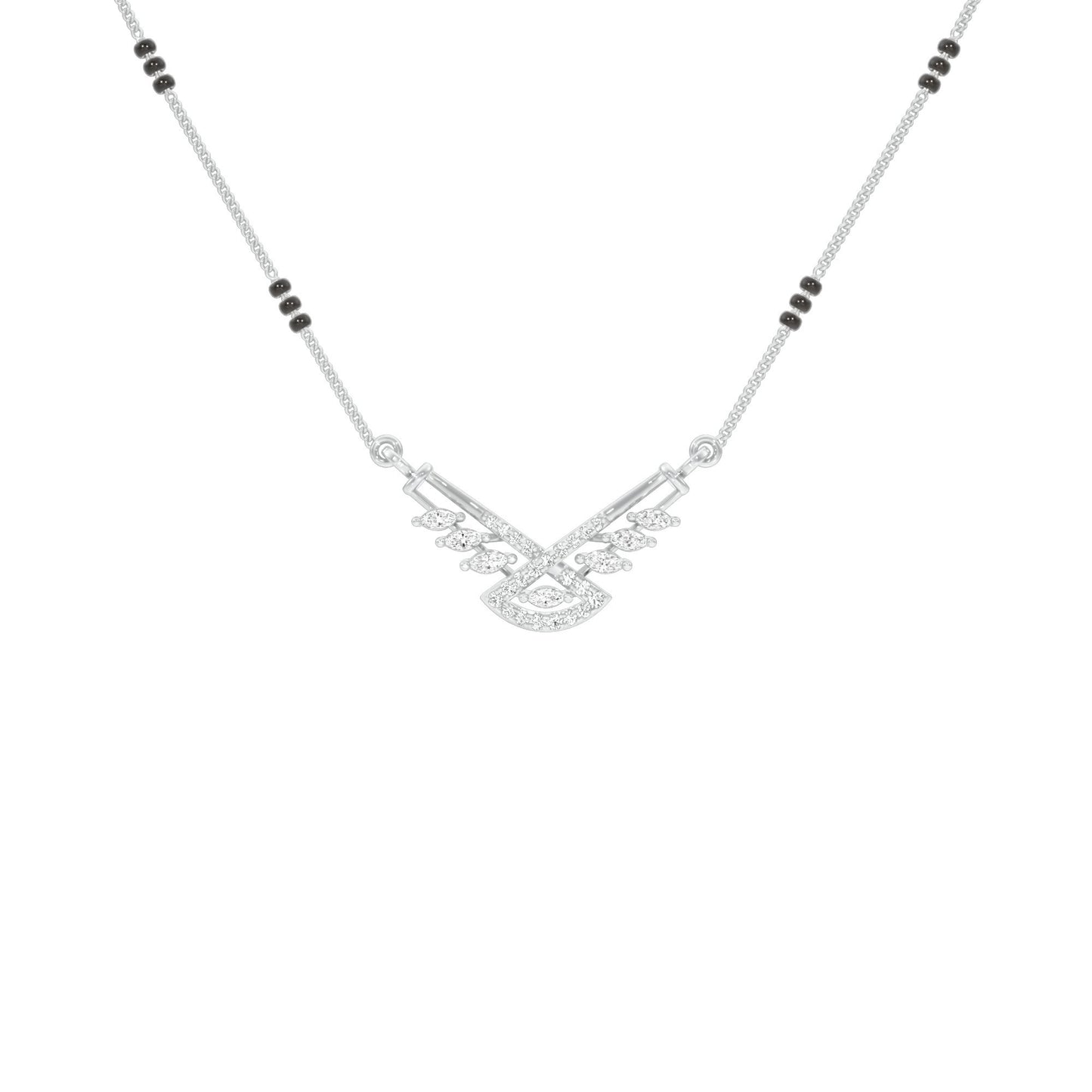 Anvi Diamond Mangalsutra 18 KT / White Gold