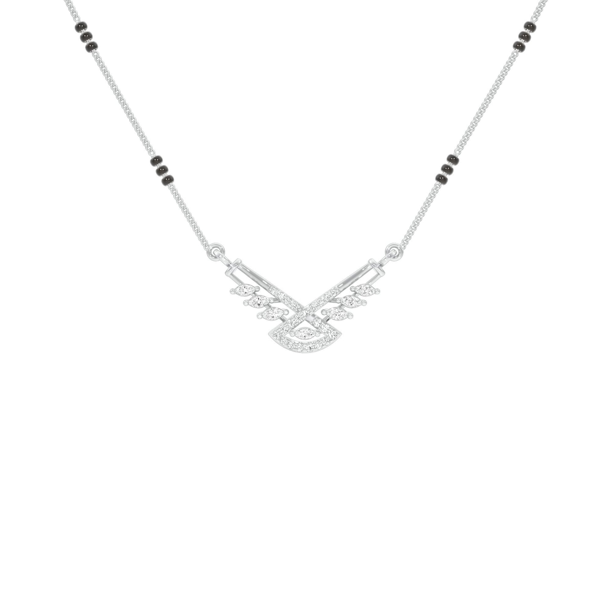 Anvi Diamond Mangalsutra 18 KT / White Gold