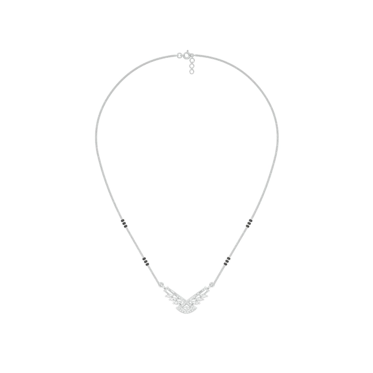 Anvi Diamond Mangalsutra 18 KT / White Gold