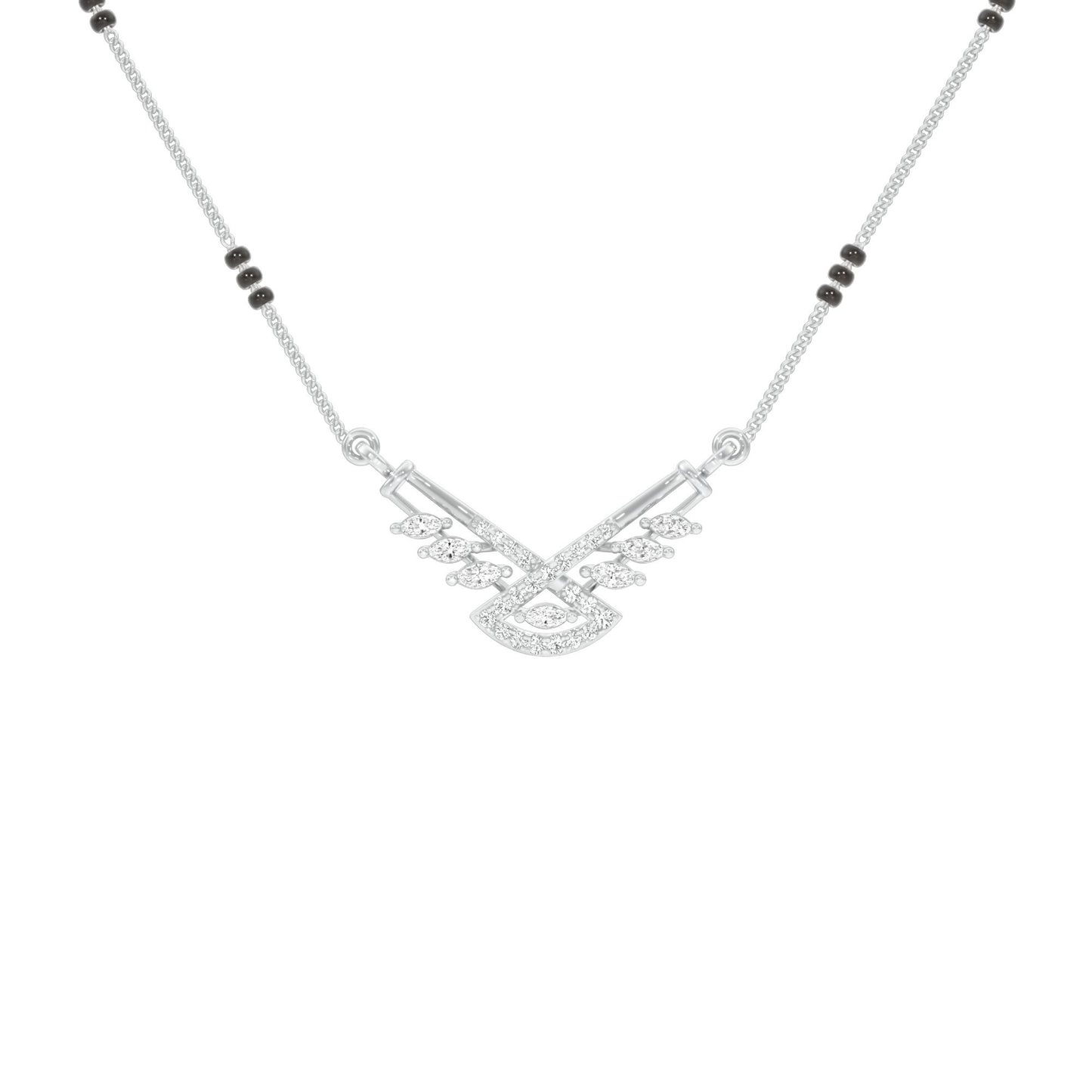Anvi Diamond Mangalsutra 18 KT / White Gold