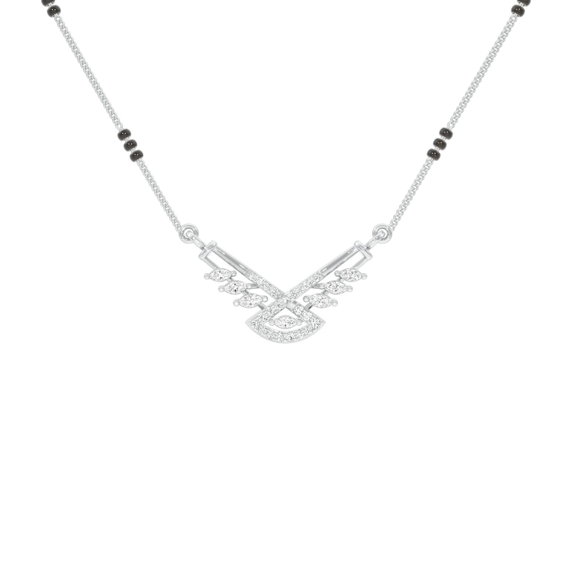 Anvi Diamond Mangalsutra 18 KT / White Gold