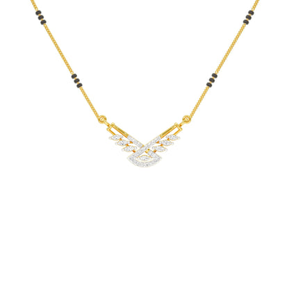 Anvi Diamond Mangalsutra 18 KT / Yellow Gold