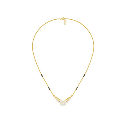Anvi Diamond Mangalsutra 18 KT / Yellow Gold