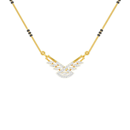 Anvi Diamond Mangalsutra 18 KT / Yellow Gold