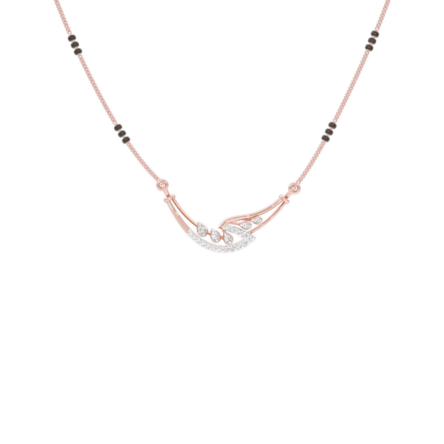 Mangalyam Diamond Mangalsutra 18 KT / Rose Gold