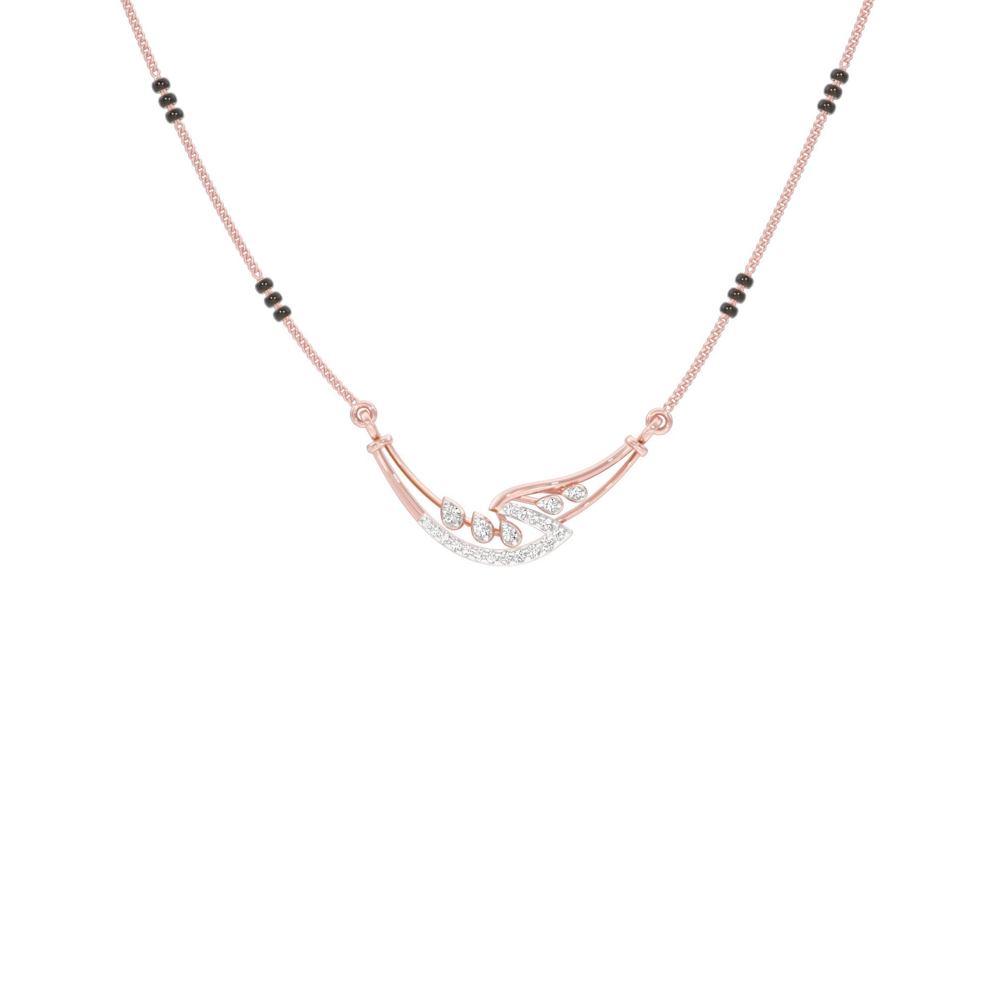 Mangalyam Diamond Mangalsutra 18 KT / Rose Gold