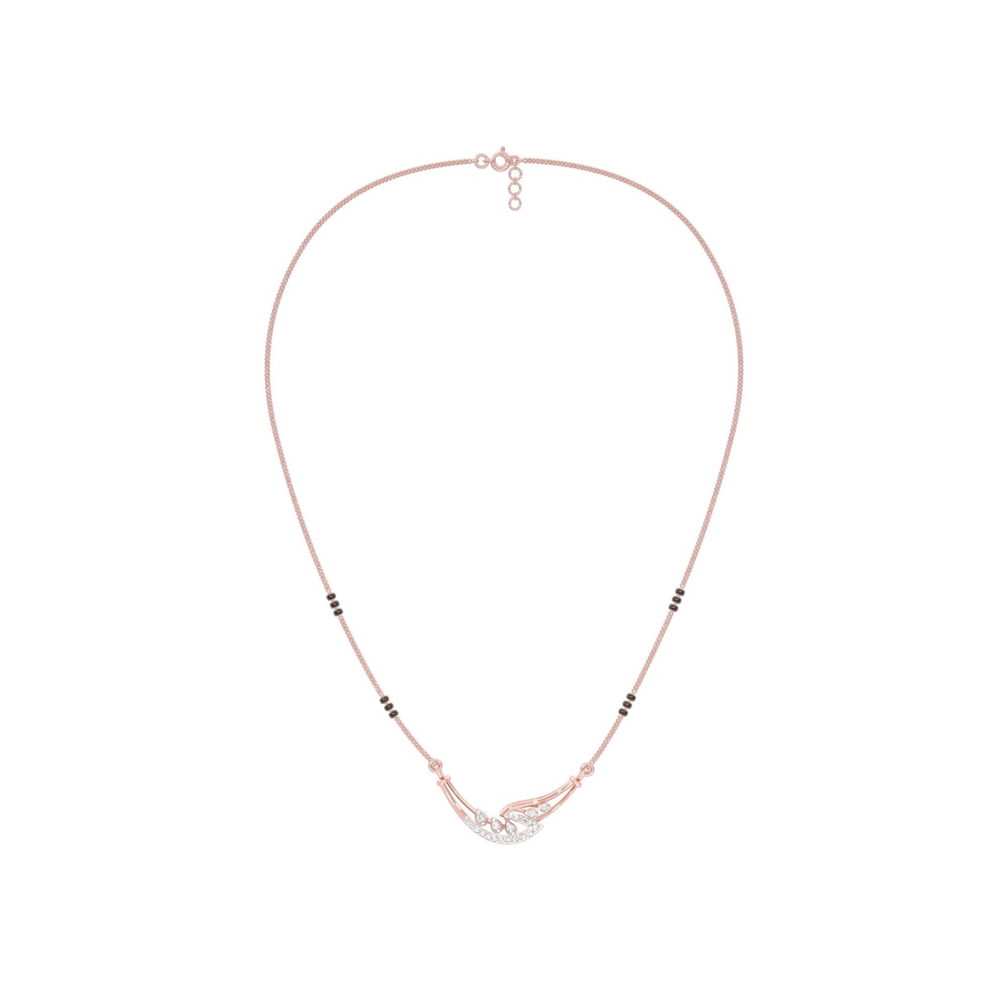 Mangalyam Diamond Mangalsutra 18 KT / Rose Gold