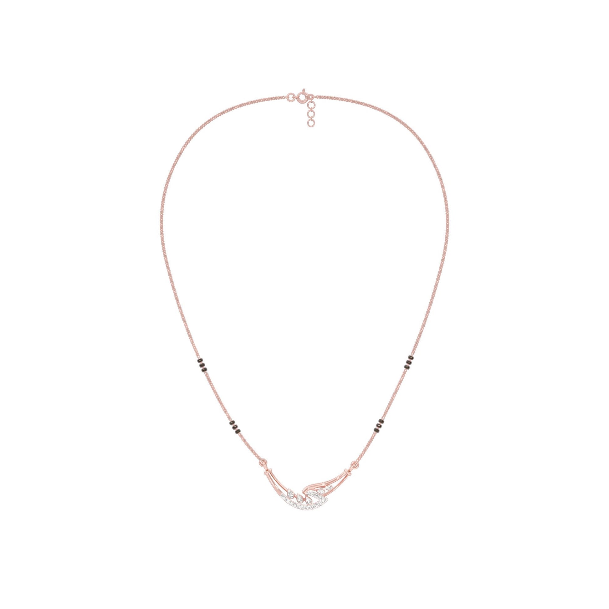 Mangalyam Diamond Mangalsutra 18 KT / Rose Gold