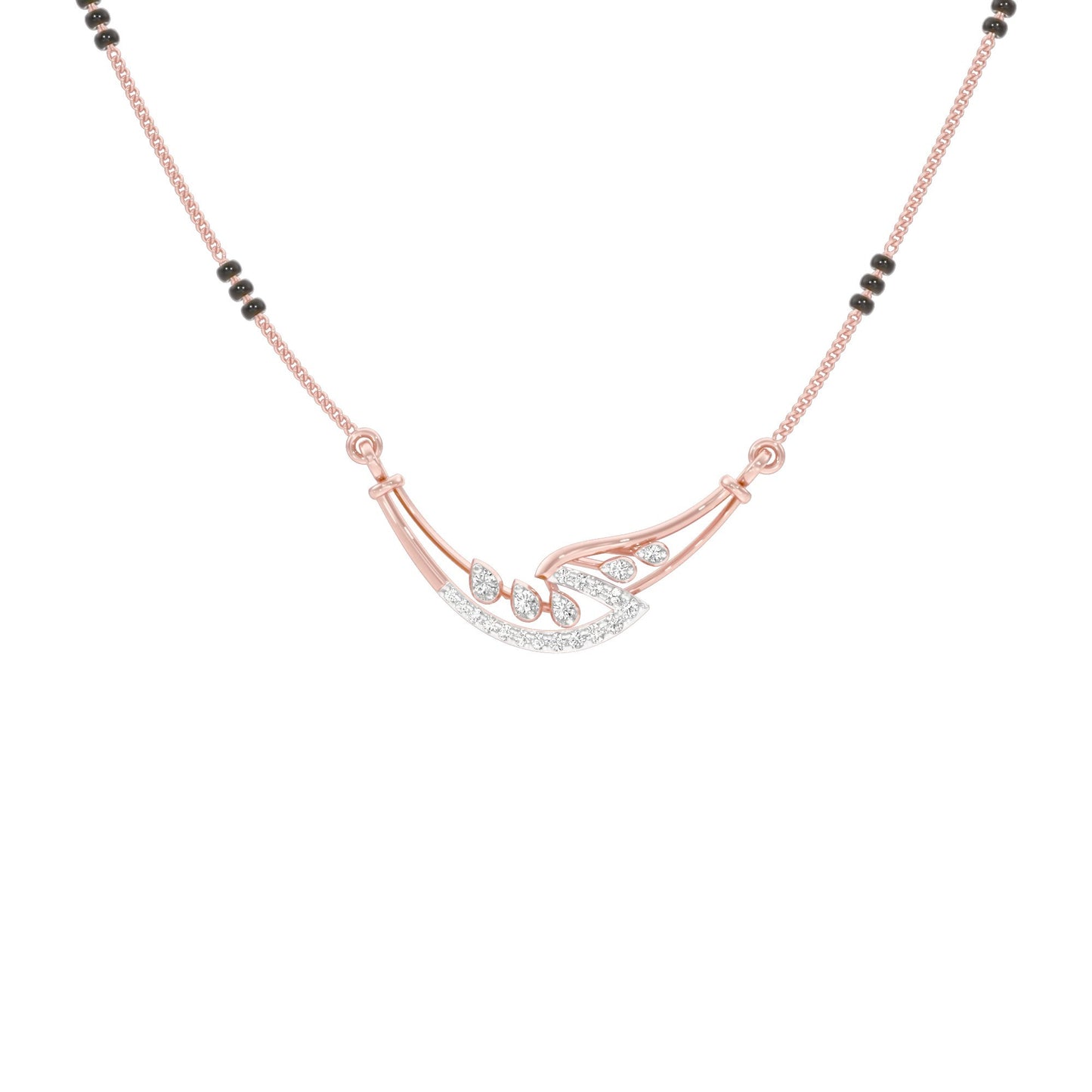Mangalyam Diamond Mangalsutra 18 KT / Rose Gold