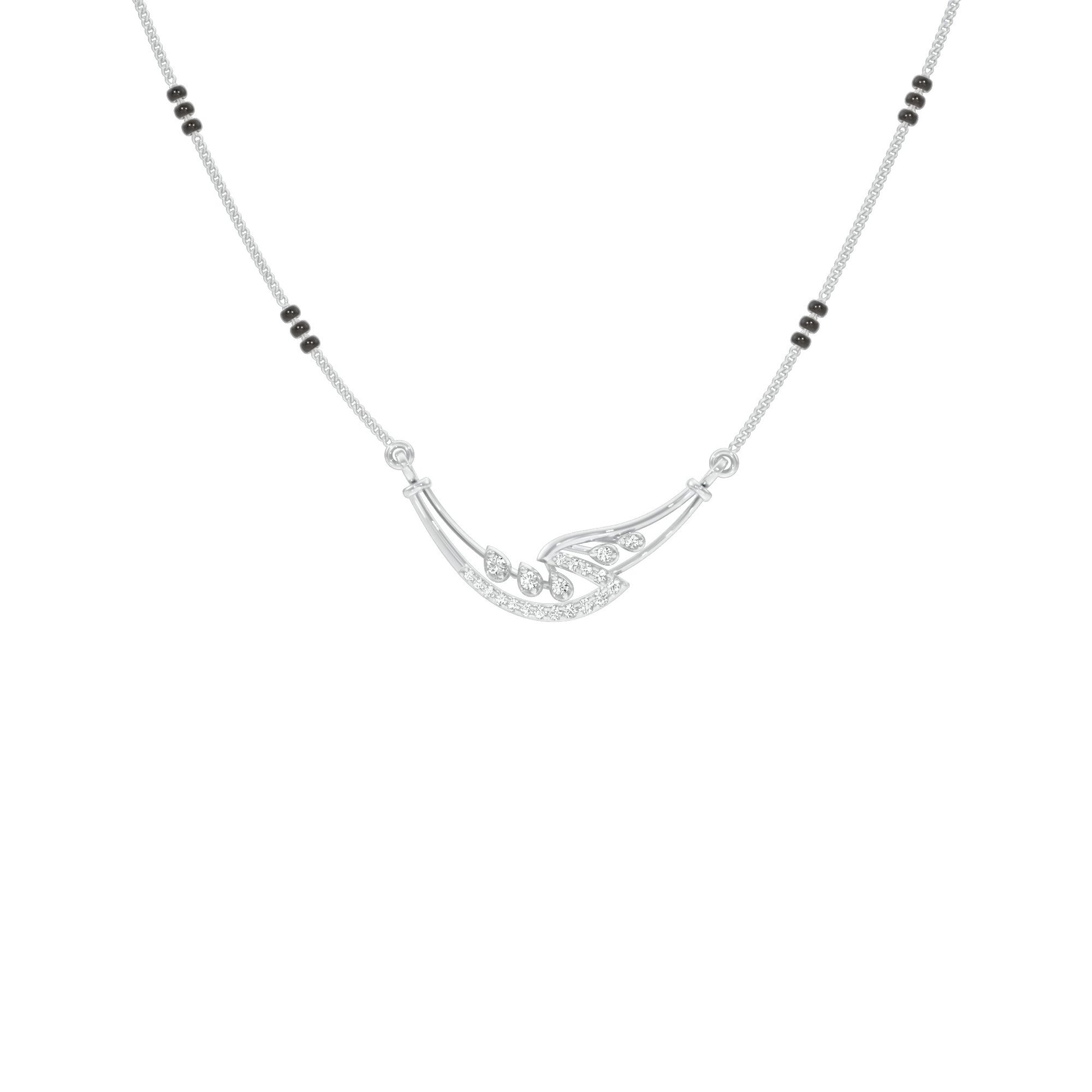 Mangalyam Diamond Mangalsutra 18 KT / White Gold
