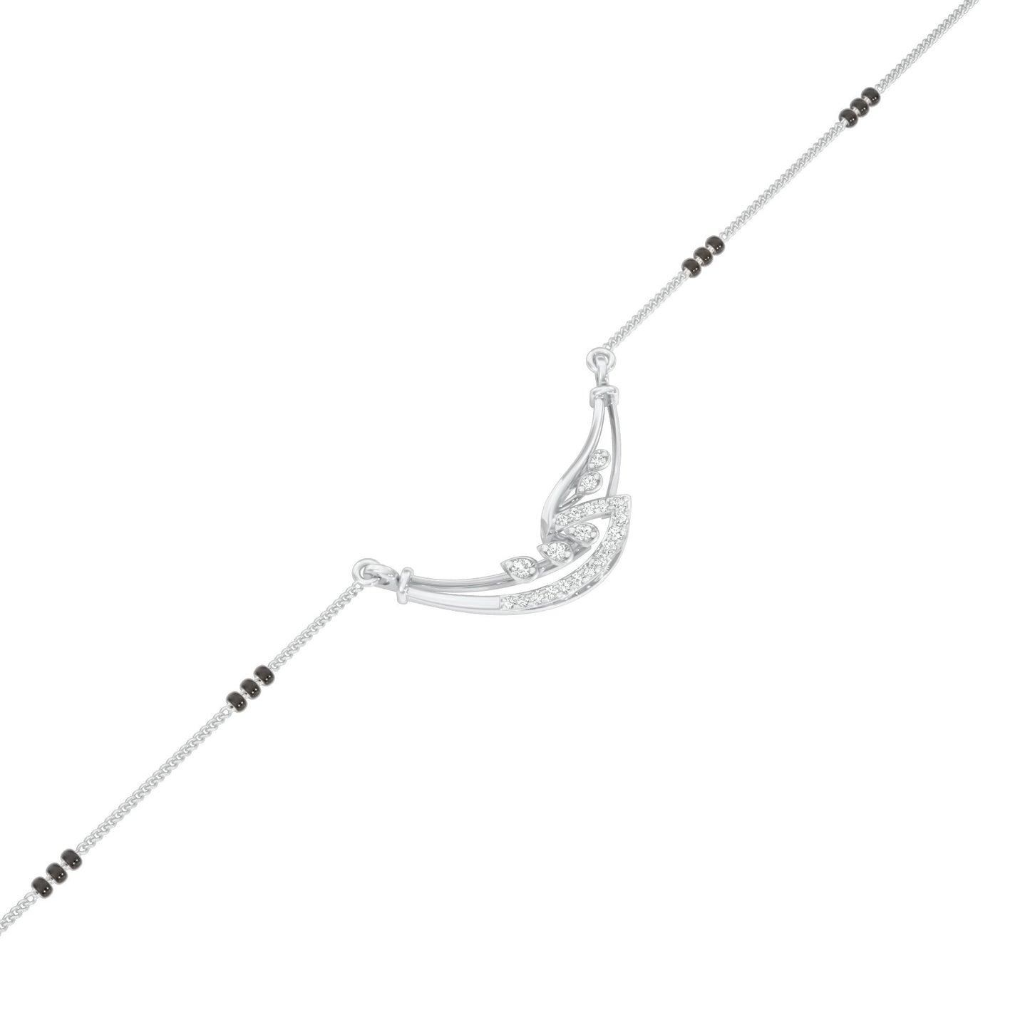 Mangalyam Diamond Mangalsutra 18 KT / White Gold