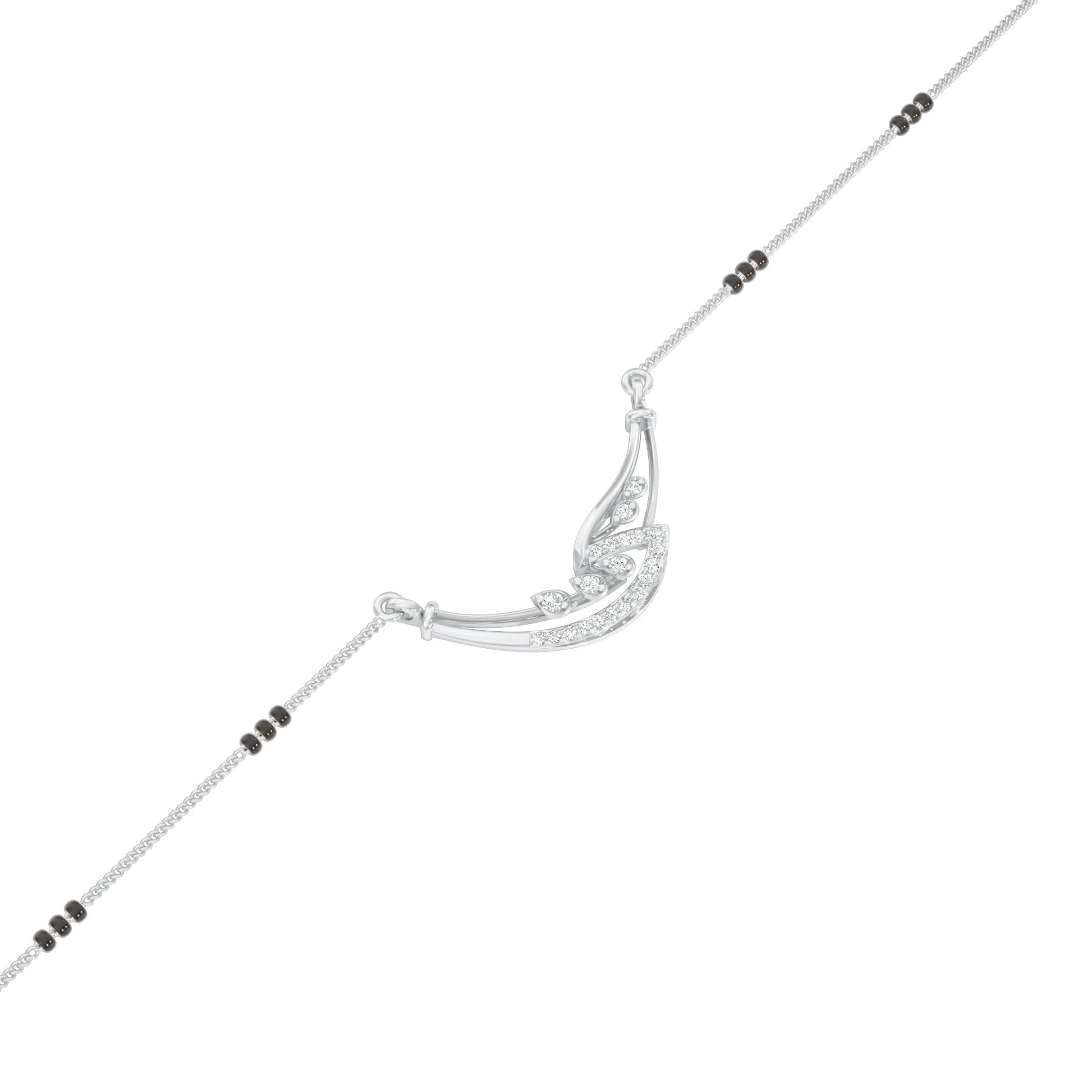 Mangalyam Diamond Mangalsutra 18 KT / White Gold