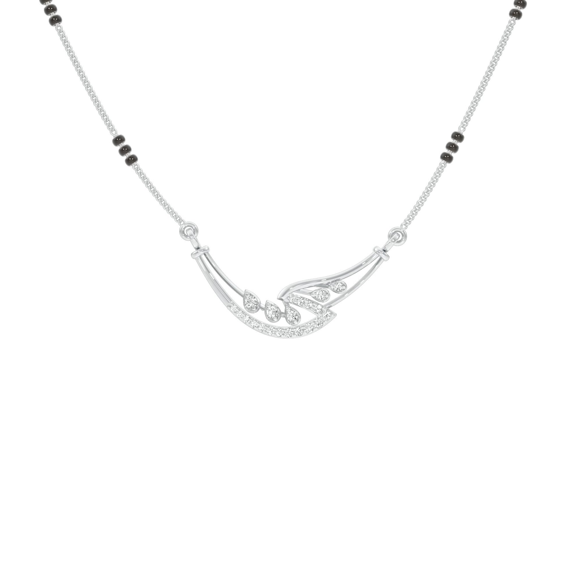 Mangalyam Diamond Mangalsutra 18 KT / White Gold