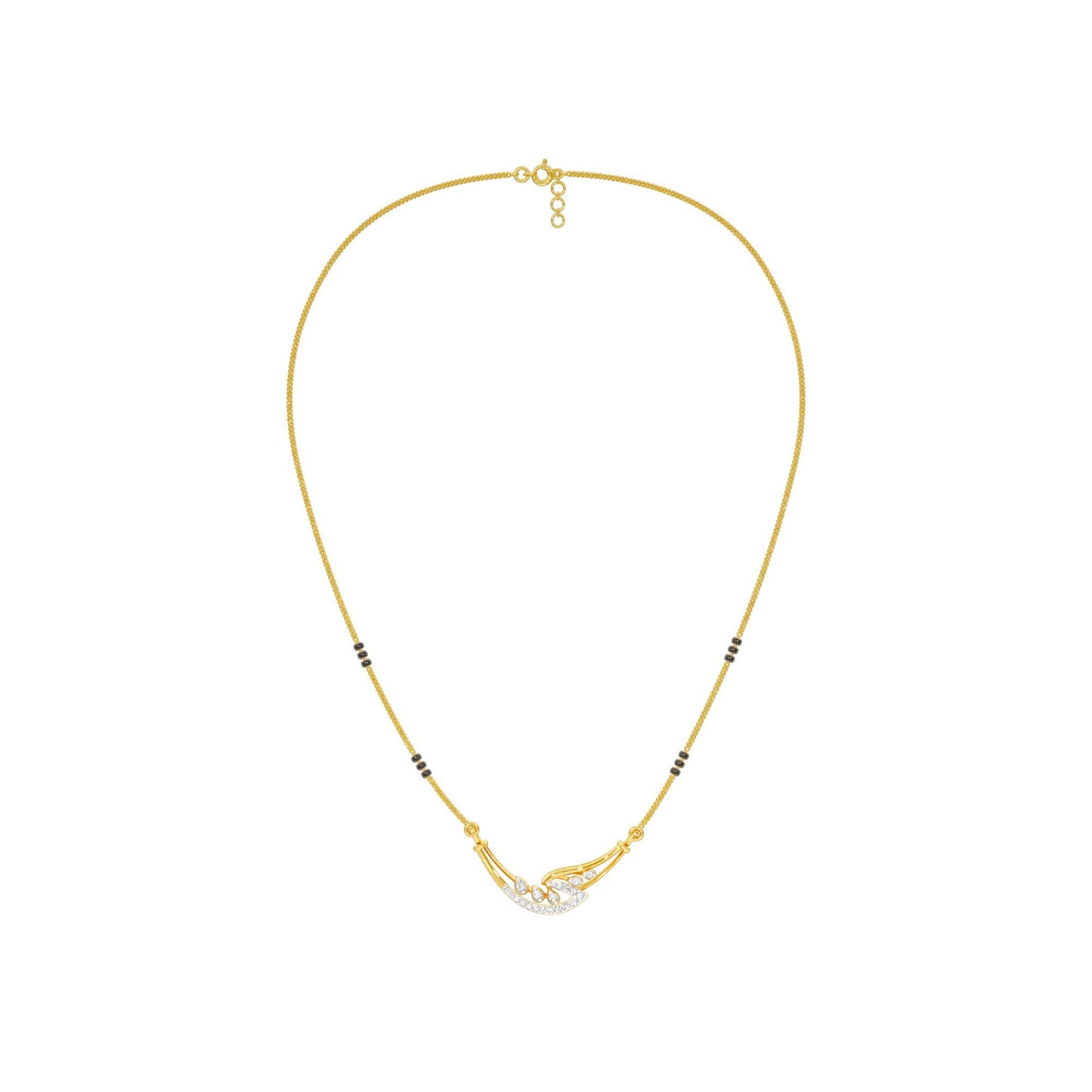 Mangalyam Diamond Mangalsutra 18 KT / Yellow Gold