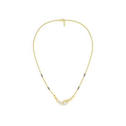 Mangalyam Diamond Mangalsutra 18 KT / Yellow Gold
