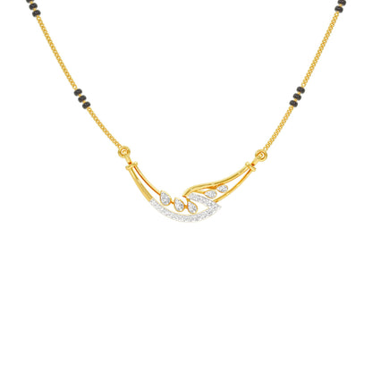 Mangalyam Diamond Mangalsutra 18 KT / Yellow Gold