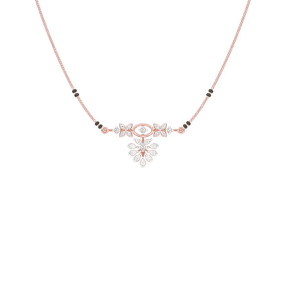 The Rudri Diamond Mangalsutra 18 KT / Rose Gold