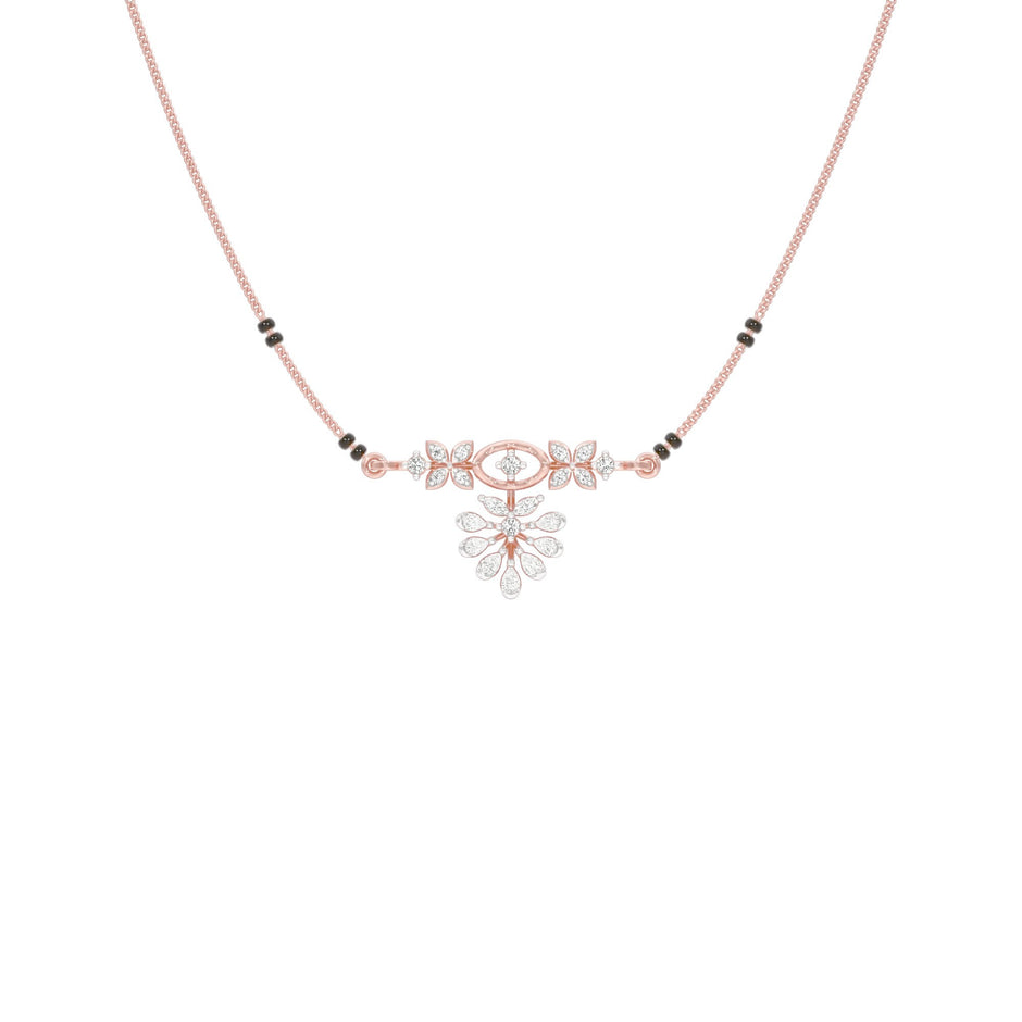 The Rudri Diamond Mangalsutra 18 KT / Rose Gold